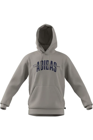 adidas  Erkek  Bej  Sweatshirt M COLLEGIATE HD JM6424 - Resim 7