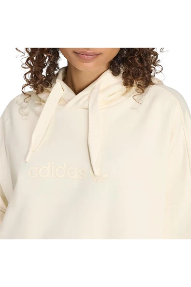 adidas Kadın  Beyaz  Sweatshirt ESS LIN HOODIE JX5495 - Resim 6
