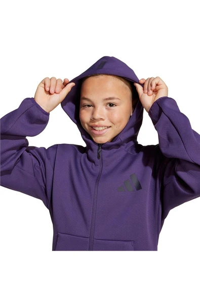 adidas Çocuk  Mor  Ceket J Z.N.E.FZ JW2426 - Resim 5