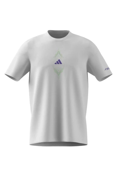 adidas  Erkek  Beyaz  T-shirt F50 SIGN G T JM8943 - Resim 7