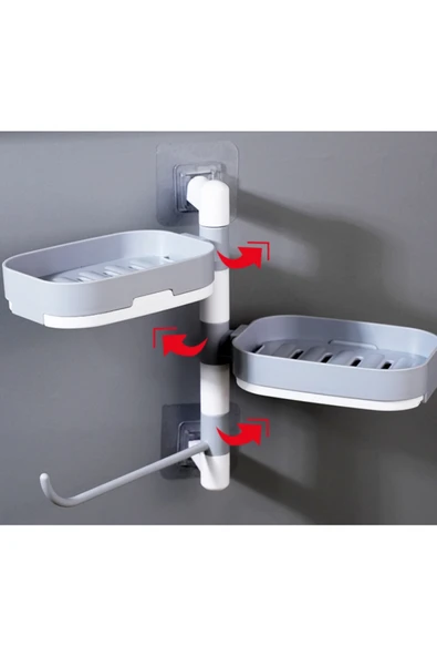 NACTUMU Fonksiyonel Çoklu Sabun Tutucu, Banyo İçin Pratik Sabunluk - 3