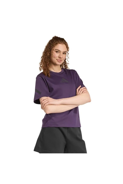 adidas Kadın  Mor  T-shirt W Z.N.E. TEE JW7754 - 4