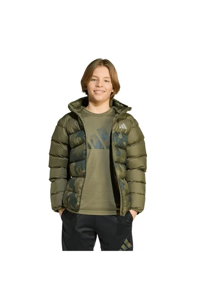 adidas  Çocuk Yeşil  Mont J SD AOP JKT JL7398 - Resim 2