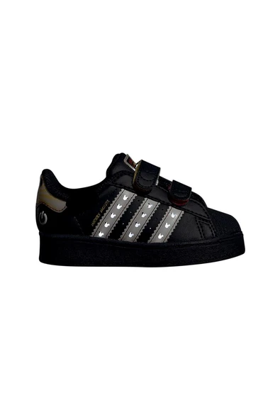 adidas Bebek  Siyah  Sneaker SUPERSTAR LED LIGHTS CF I JQ2806 - Resim 12