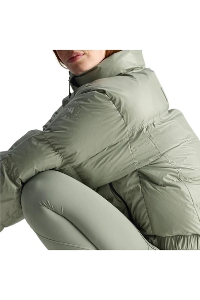 adidas  Kadın Yeşil  Mont aSMC SHORT PUF JX4339 - Resim 6