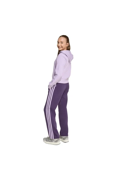 adidas Çocuk Mor Eşofman JG 3S FL TS 240 JN2439 - 5