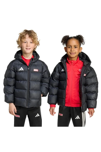 adidas  Çocuk  Siyah  Ceket LK MRVL SM JKT JM0810 - Resim 8