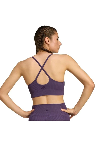 adidas Kadın Mor Sporcu Sütyeni ALL ME RIB LS JL5544 - 7