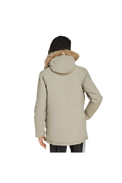 adidas Erkek  Yeşil  Mont PAVERIC FUR PAR JX7747 - Resim 3