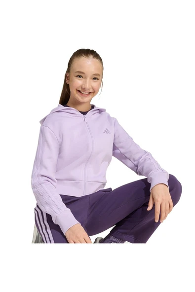 adidas Çocuk  Mor  Eşofman JG 3S FL TS 240 JN2439 - 7