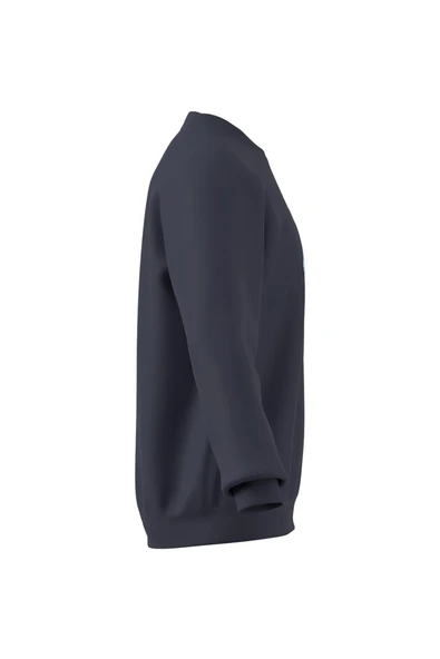 adidas Erkek  Mavi  Sweatshirt SNOW CREW KE2318 - Resim 11