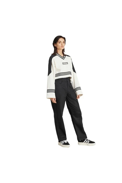 adidas Kadın  Beyaz  Sweatshirt CREW SWEATSHIRT JX7597 - Resim 4