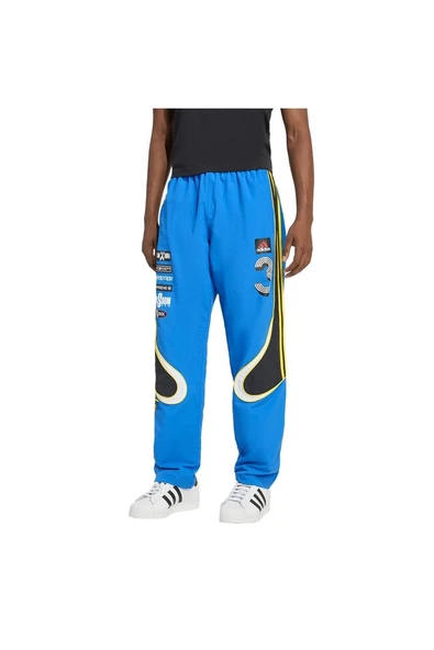 adidas Erkek  Mavi  Eşofman Altı GFX TRACK PANT KG2675 - Resim 2