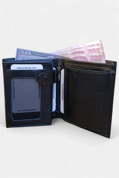 Lederax Hakiki Deri Büyük Cüzdan Bozuk Para Bölmeli LD168