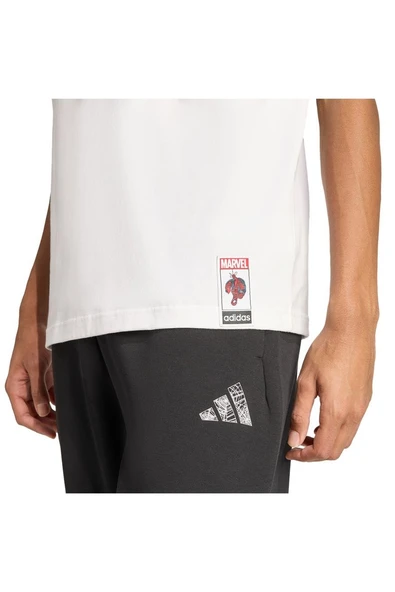 adidas Erkek  Beyaz  T-shirt M T-S JL8056 - Resim 5