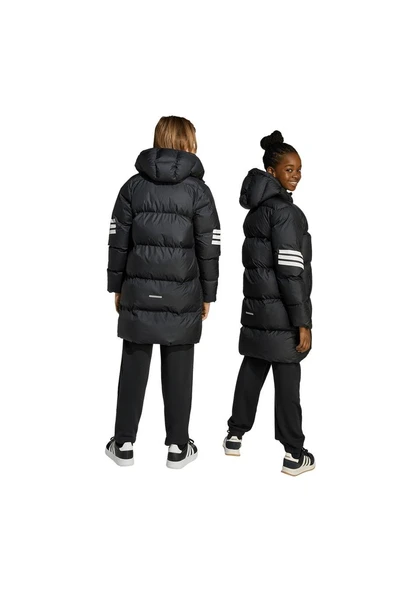 adidas  Çocuk Siyah  Mont J FI 3S PARKA JW2478 - Resim 7