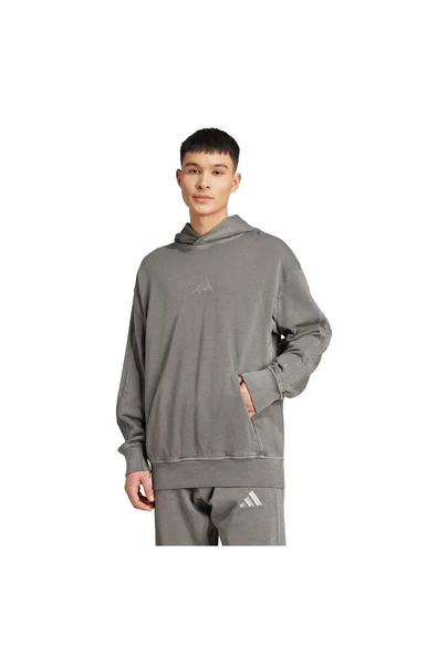 adidas Erkek  Siyah  Sweatshirt M A SZN W FT HD JN0617 - Resim 2