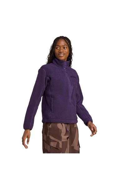 adidas  Kadın Mor  Ceket W XPL PILE SNAP JN0930 - Resim 4