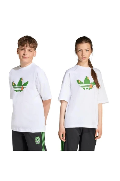 adidas Çocuk  Beyaz  T-shirt TEE JW5326 - Resim 8