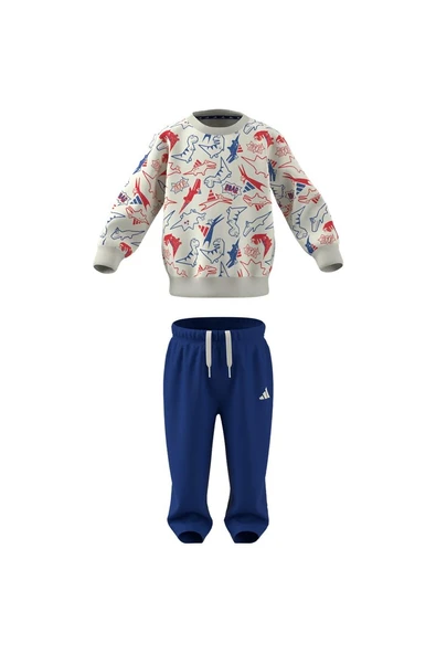 adidas  Bebek  Beyaz  Eşofman I ADRPT SET JN2233 - Resim 9