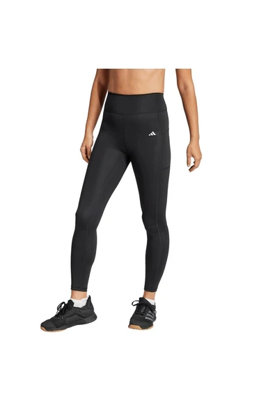 adidas Kadın  Siyah  Tayt OPT ST HR 7/8 L JM3067 - Resim 2