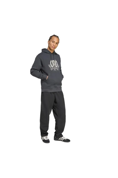 adidas  Erkek  Gri  Sweatshirt GRAPHIC LO HD JX8186 - Resim 4