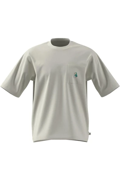 adidas  Erkek  Beyaz  T-shirt M DOG FTBALL T JL9234 - Resim 8