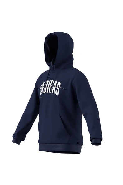 adidas  Erkek  Mavi  Sweatshirt M COLLEGIATE HD JM6428 - Resim 12