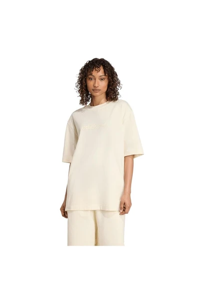 adidas Kadın Beyaz T-shirt ESS LIN TEE OS JW3539 - 2