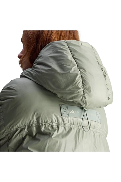 adidas  Kadın Yeşil  Mont aSMC SHORT PUF JX4339 - Resim 5