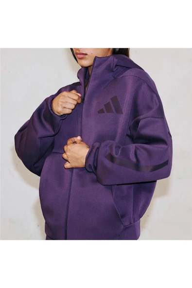 adidas Kadın  Mor  Ceket W Z.N.E. FZ KC4569 - Resim 11