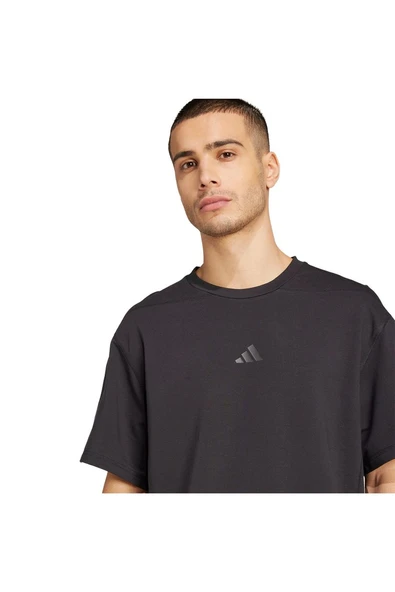 adidas  Erkek  Siyah  T-shirt D4T X TEE JN3669 - Resim 6