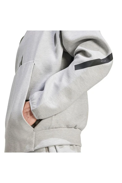 adidas  Erkek  Gri  Sweatshirt M Z.N.E. HD JE3070 - Resim 9