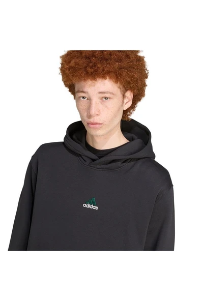 adidas  Erkek Siyah  Sweatshirt ARCHIVE HOODIE JY2798 - Resim 5