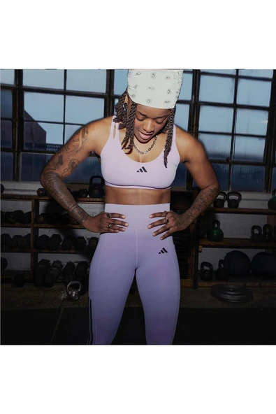 adidas Kadın  Mor  Sporcu Sütyeni AERIM LS STRNGT KA3794 - Resim 10