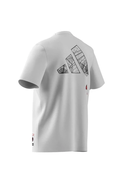 adidas Erkek  Beyaz  T-shirt M T-S JL8056 - Resim 12