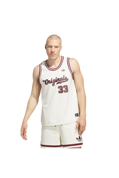 adidas  Erkek  Bej  T-shirt OG Jersey JM9953 - Resim 3