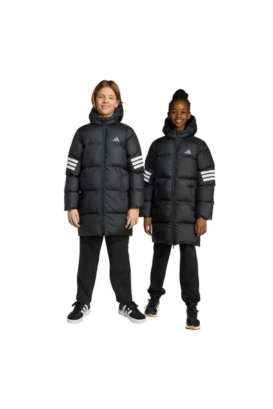 adidas  Çocuk Siyah  Mont J FI 3S PARKA JW2478 - Resim 8