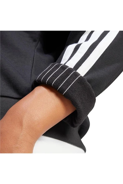 adidas  Kadın  Siyah  Sweatshirt W 3S FT SWT JE0016 - Resim 6