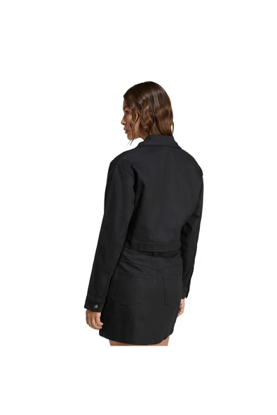 adidas Kadın  Siyah  Ceket FB CROP TT JW7267 - Resim 3