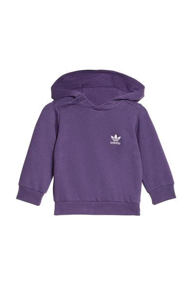adidas Bebek  Mor  Eşofman HOODIE SET JY4867 - Resim 7