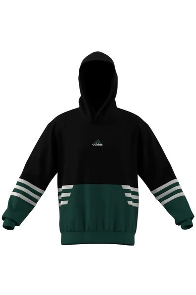 adidas  Erkek Siyah  Sweatshirt ARCHIVE HOODIE JY2798 - Resim 7