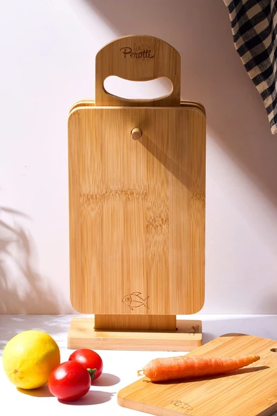 Perotti 16340 Edgard 4Lü Standlı Kesme Tahtası - 2