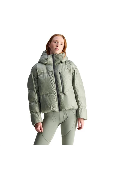 adidas  Kadın Yeşil  Mont aSMC SHORT PUF JX4339 - Resim 2