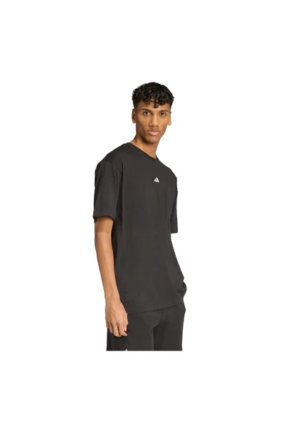 adidas  Erkek Siyah  T-shirt M FN TEE JV8024 - Resim 4