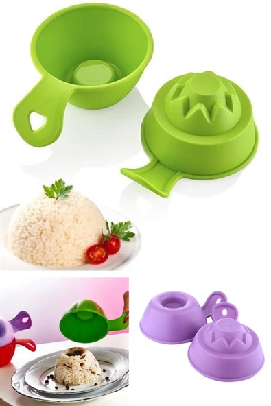 NACTUMU 2 Adet Pilav ve Helva Şekil Verici Kalıp, Pratik Servis Aleti ürün görseli