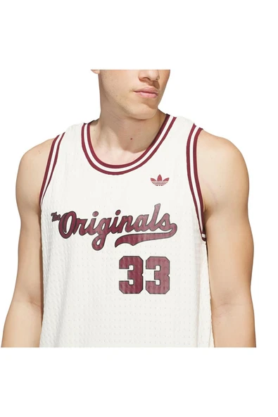 adidas  Erkek  Bej  T-shirt OG Jersey JM9953 - Resim 6