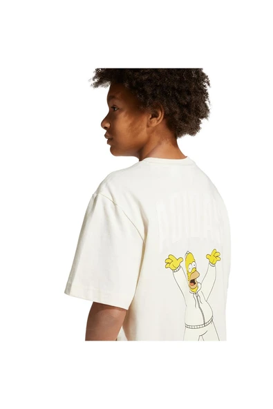 adidas  Çocuk  Beyaz  T-shirt J SIM GFX T JL9180 - Resim 6