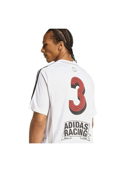 adidas  Erkek Beyaz  T-shirt SS JERSEY KG2670 - Resim 6