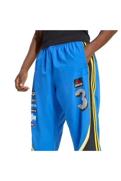 adidas Erkek  Mavi  Eşofman Altı GFX TRACK PANT KG2675 - Resim 5